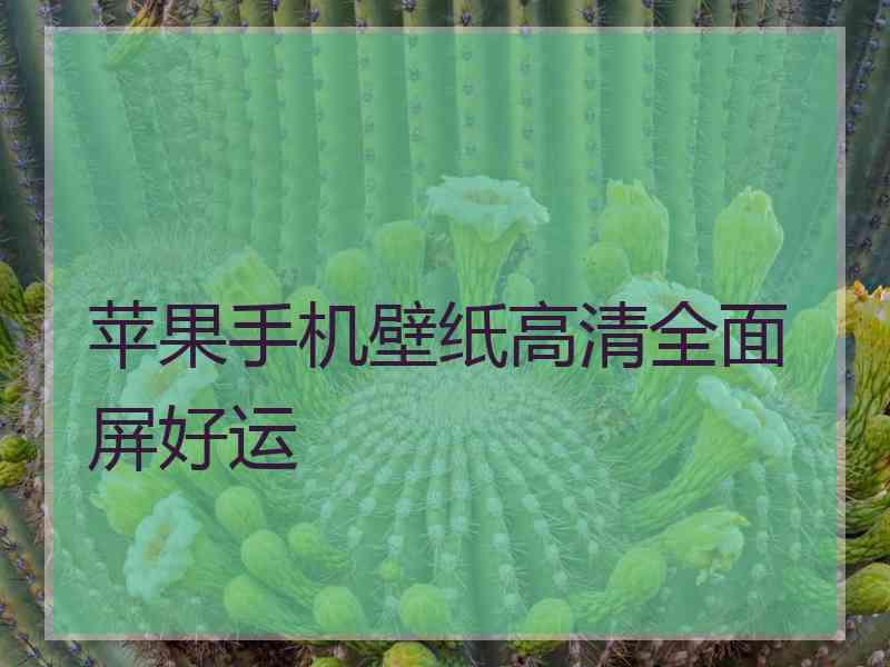 苹果手机壁纸高清全面屏好运