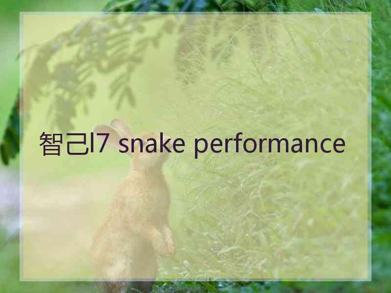 智己l7 snake performance