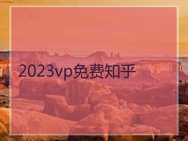 2023vp免费知乎