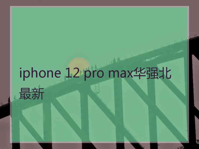 iphone 12 pro max华强北最新