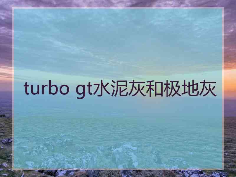 turbo gt水泥灰和极地灰