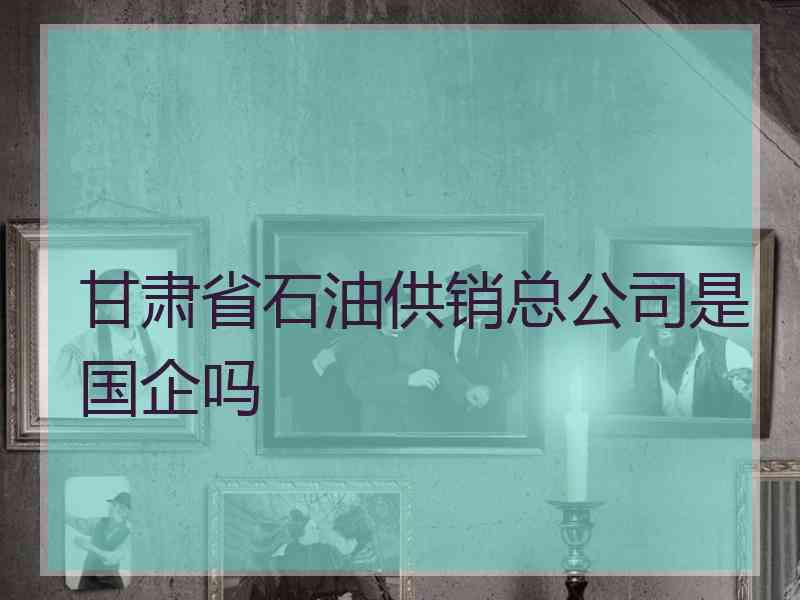 甘肃省石油供销总公司是国企吗