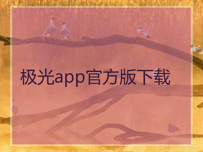 极光app官方版下载