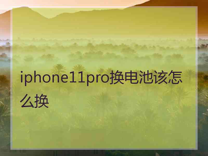 iphone11pro换电池该怎么换