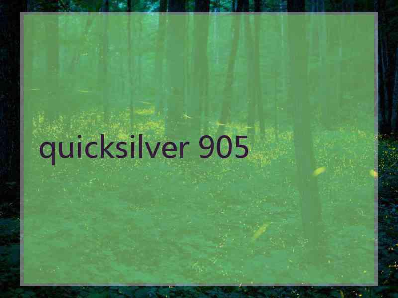 quicksilver 905