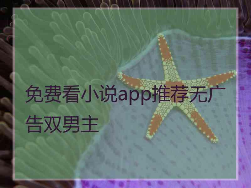 免费看小说app推荐无广告双男主