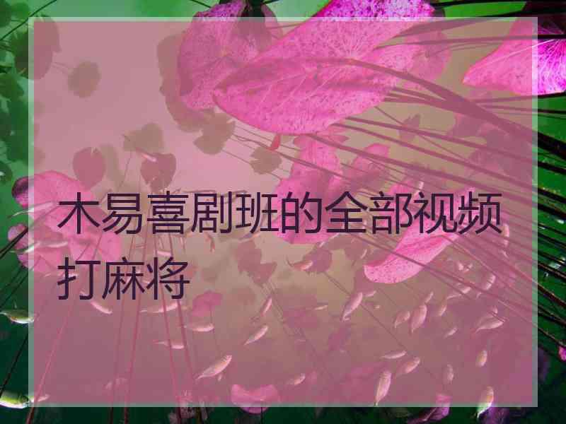 木易喜剧班的全部视频打麻将