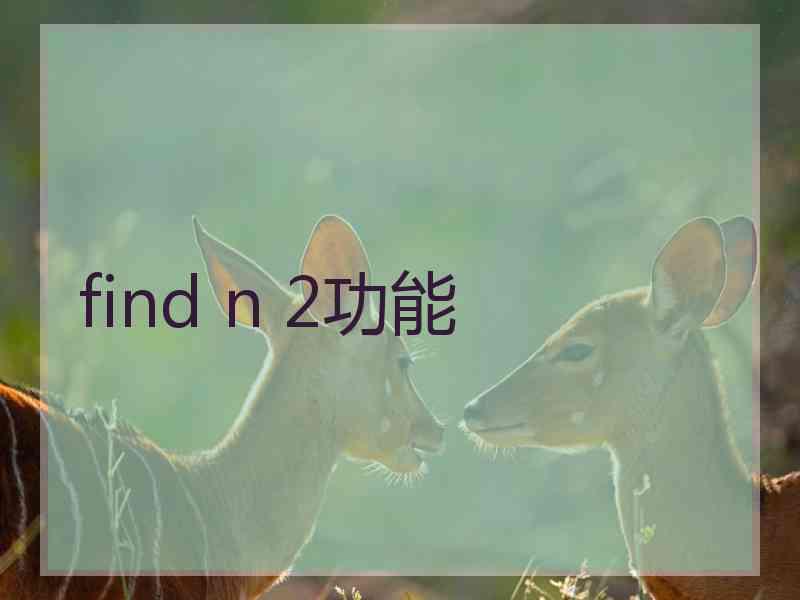 find n 2功能