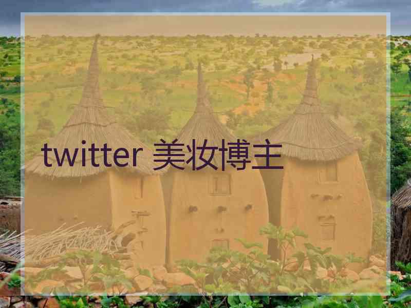 twitter 美妆博主