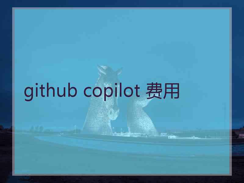 github copilot 费用