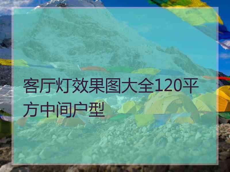 客厅灯效果图大全120平方中间户型