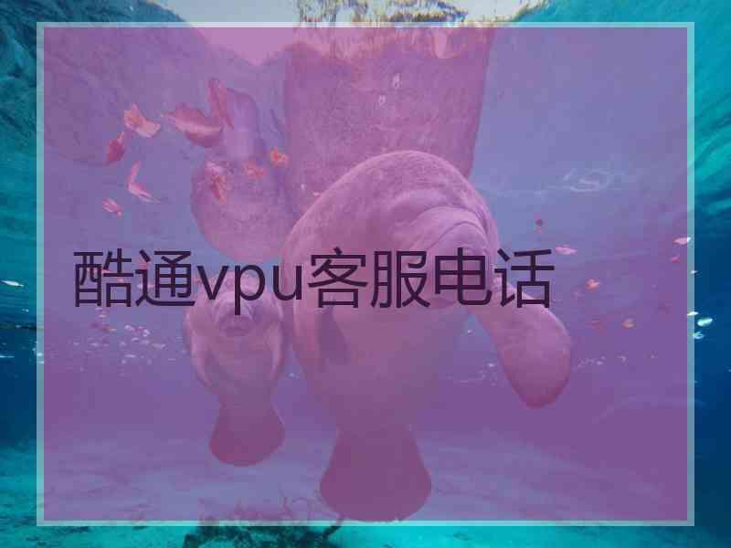 酷通vpu客服电话