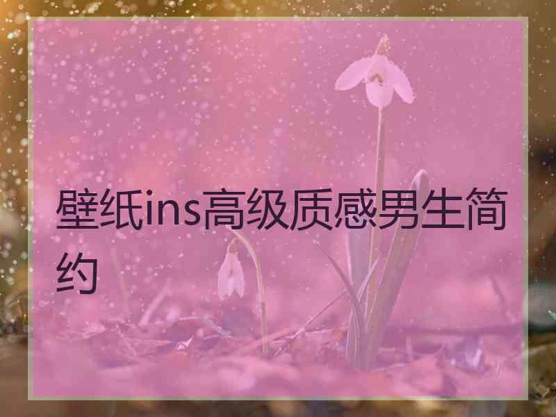 壁纸ins高级质感男生简约