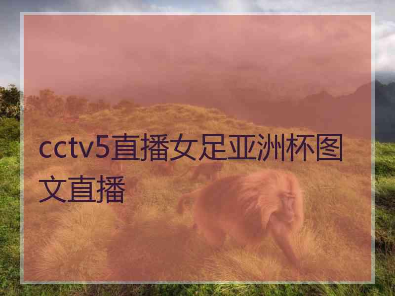 cctv5直播女足亚洲杯图文直播