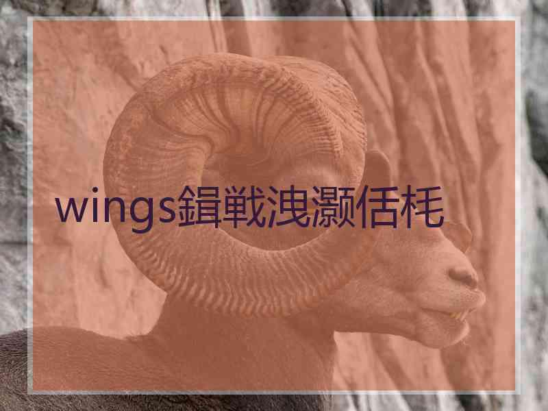 wings鍓戦洩灏佸枆