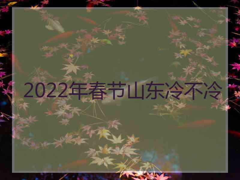 2022年春节山东冷不冷