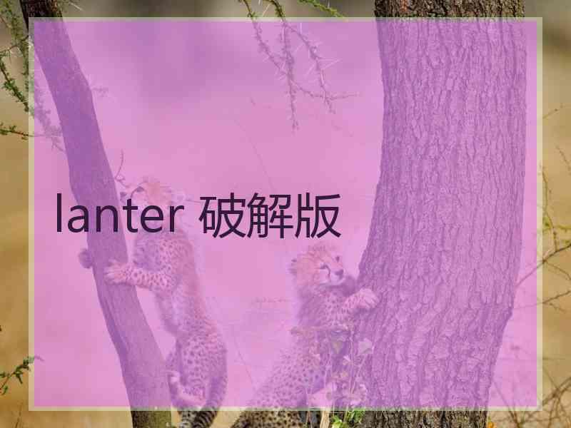 lanter 破解版