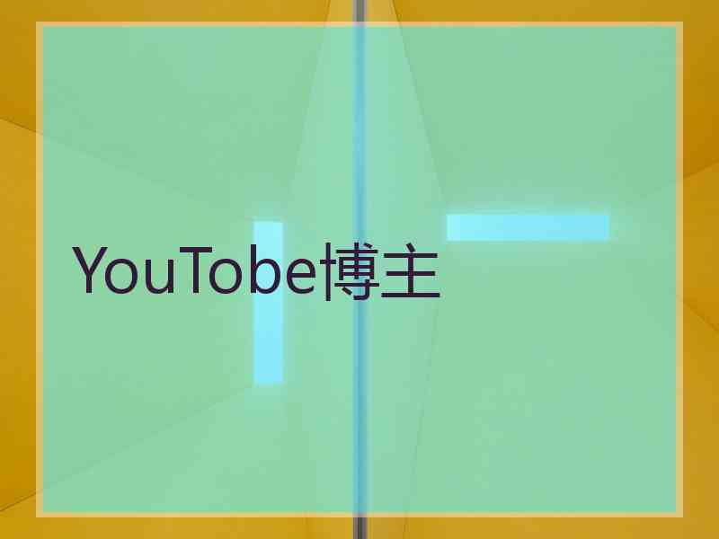 YouTobe博主