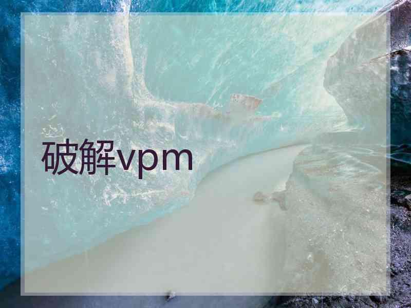 破解vpm