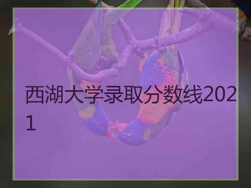 西湖大学录取分数线2021