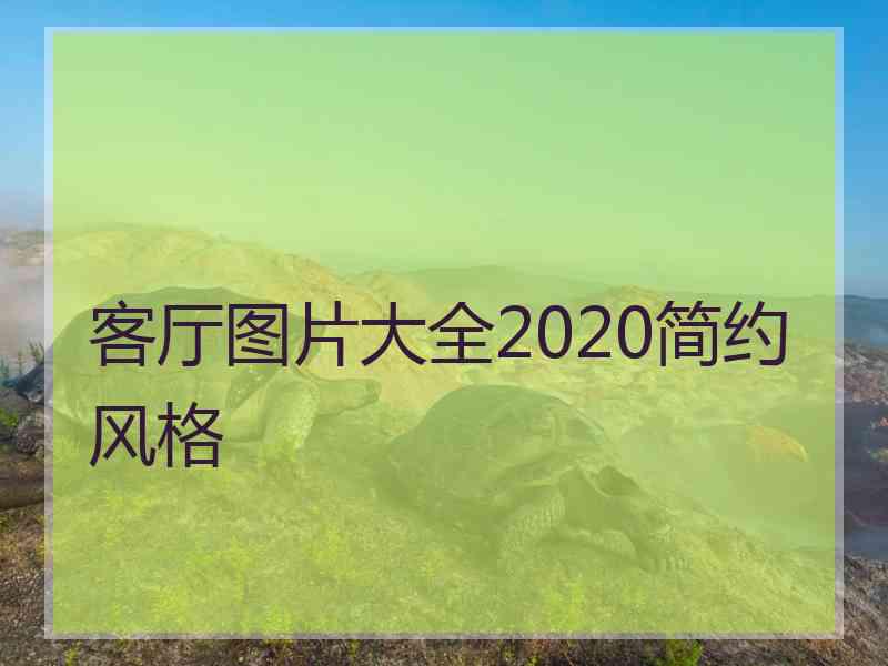 客厅图片大全2020简约风格