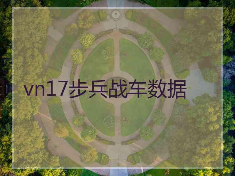 vn17步兵战车数据