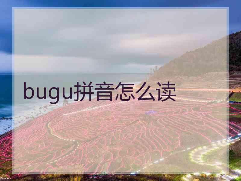 bugu拼音怎么读