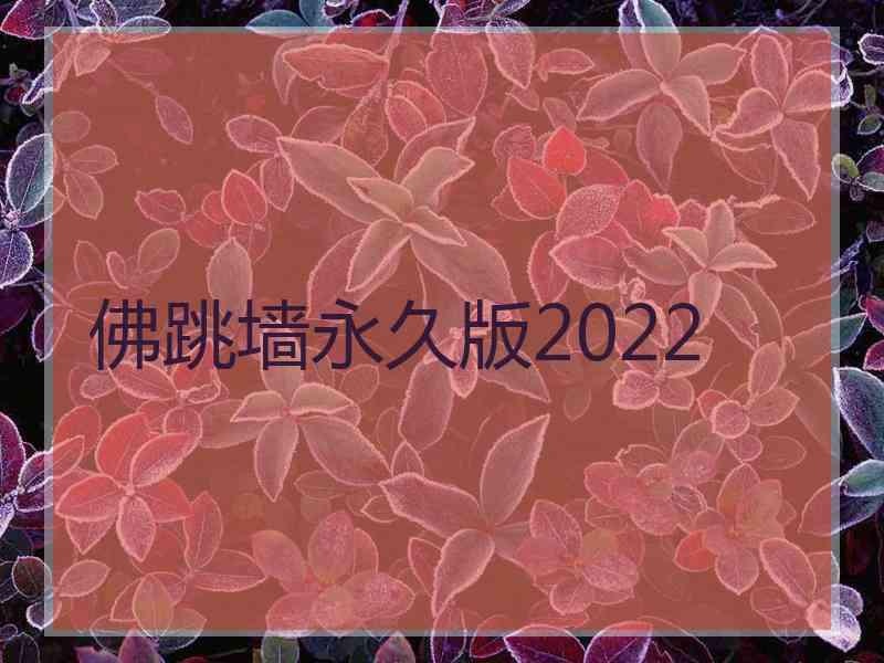 佛跳墙永久版2022