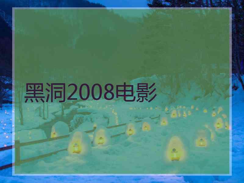 黑洞2008电影