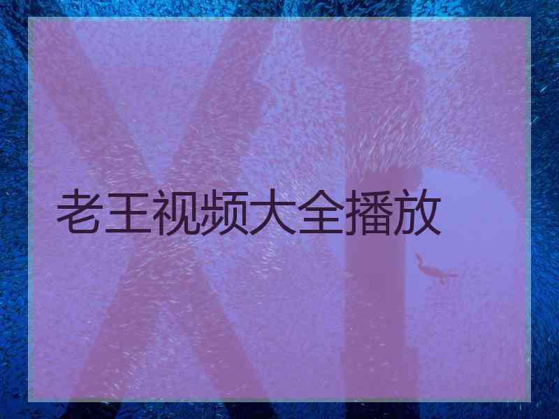 老王视频大全播放