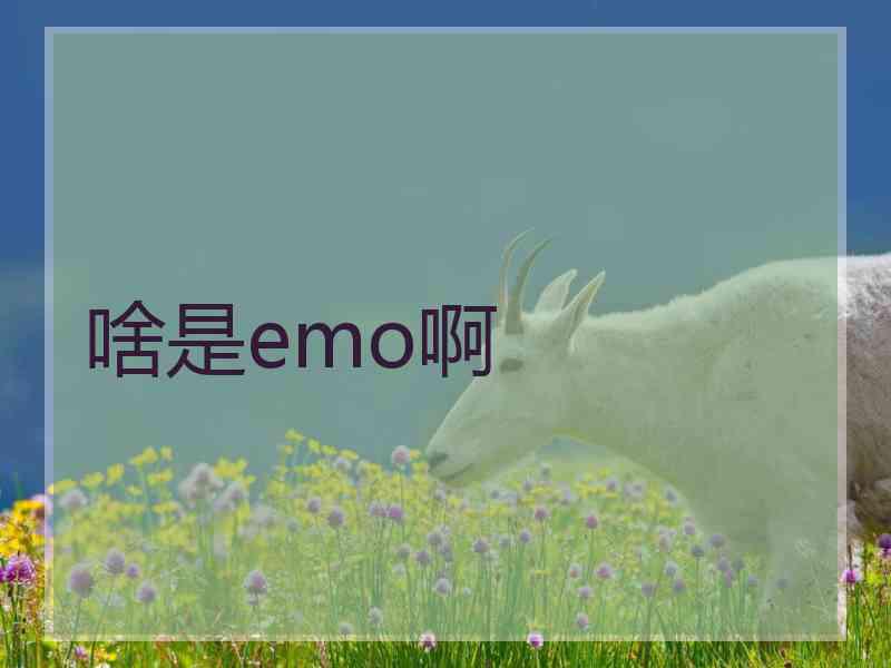 啥是emo啊