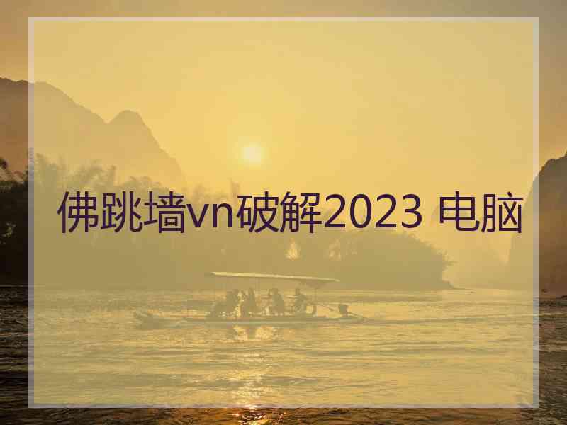 佛跳墙vn破解2023 电脑