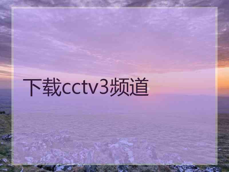 下载cctv3频道