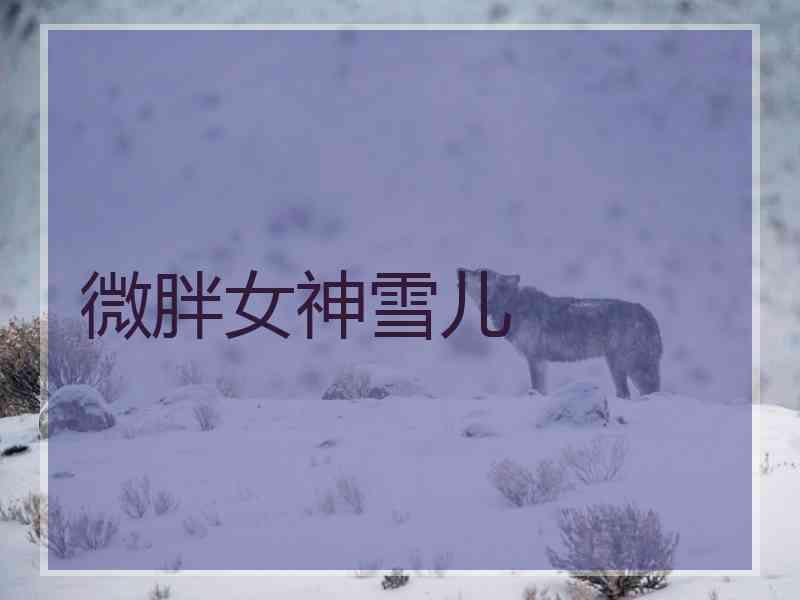 微胖女神雪儿