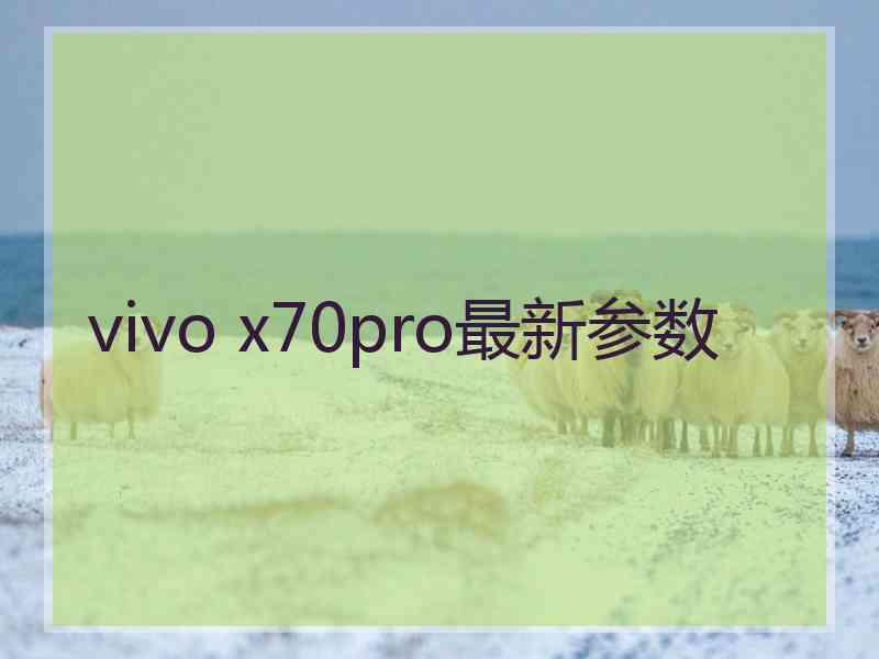 vivo x70pro最新参数