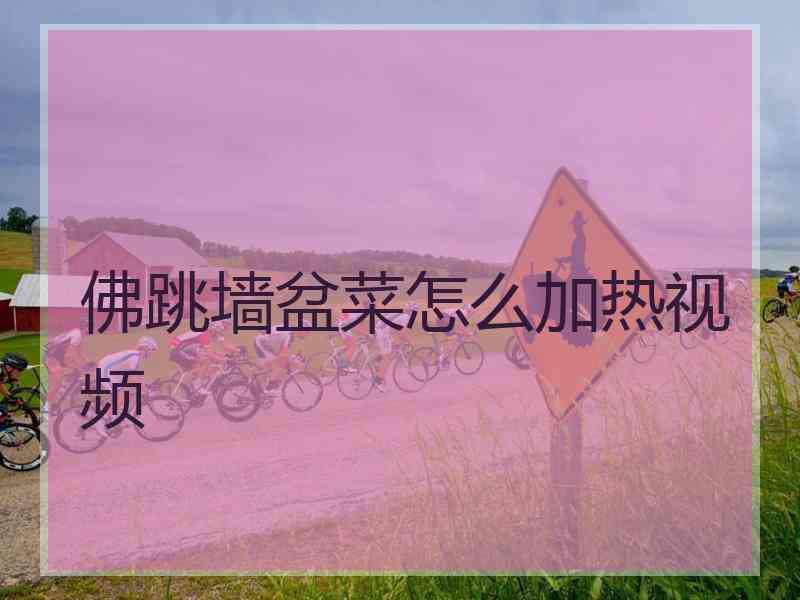 佛跳墙盆菜怎么加热视频