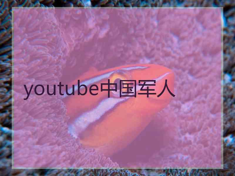 youtube中国军人