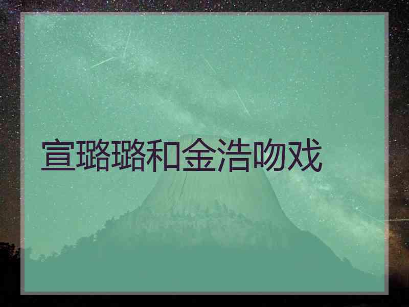 宣璐璐和金浩吻戏