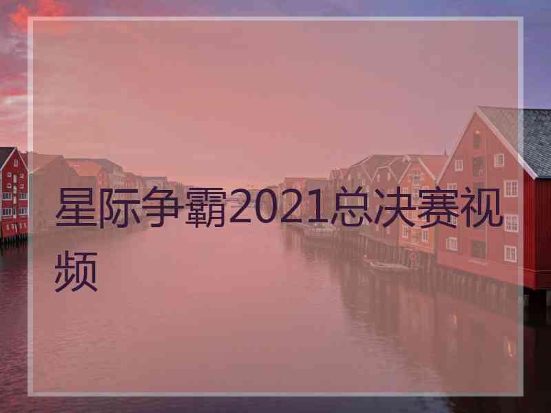 星际争霸2021总决赛视频