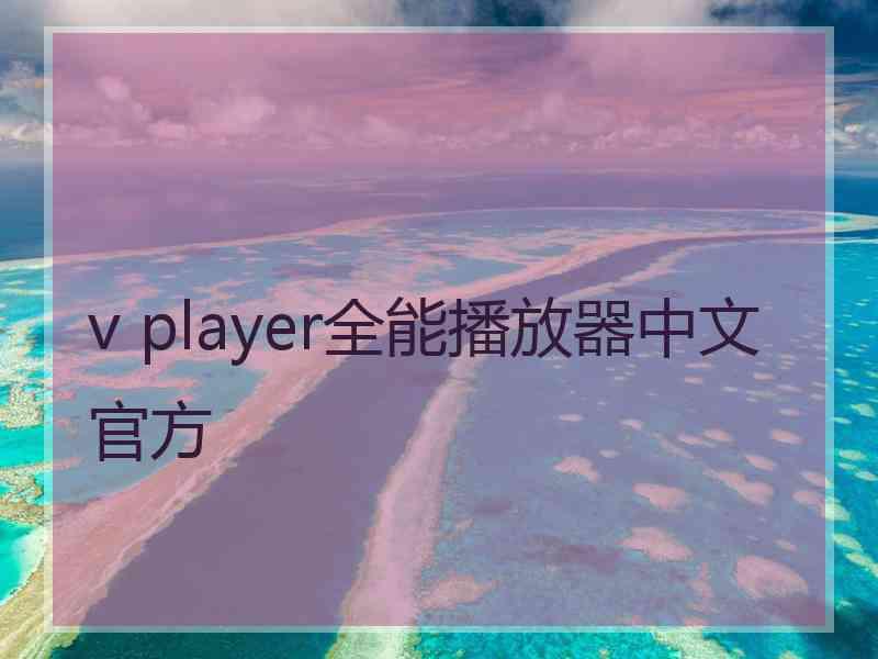 v player全能播放器中文官方