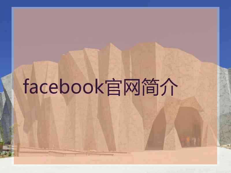 facebook官网简介