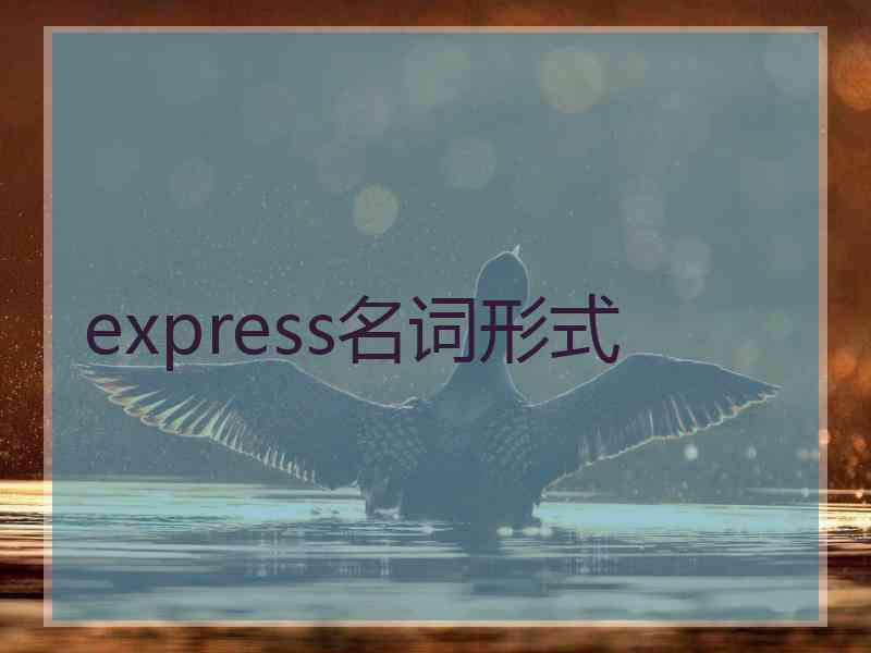 express名词形式