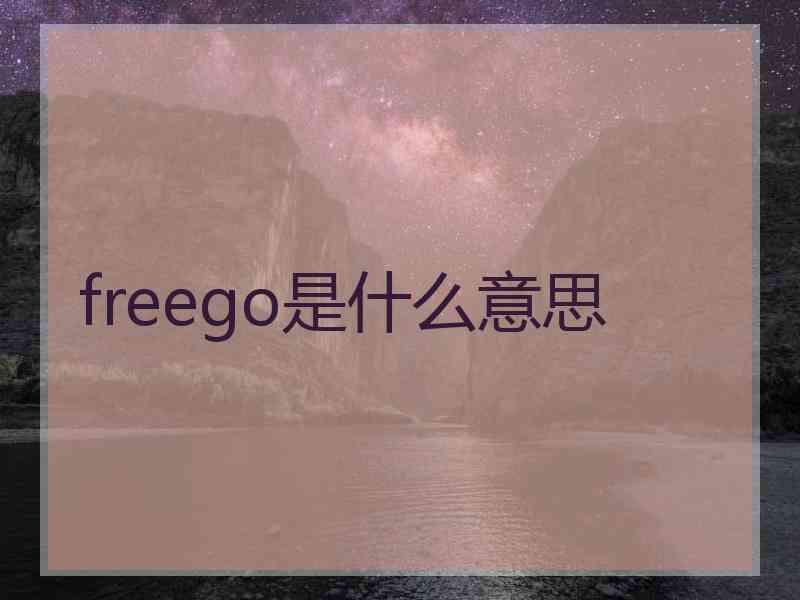 freego是什么意思