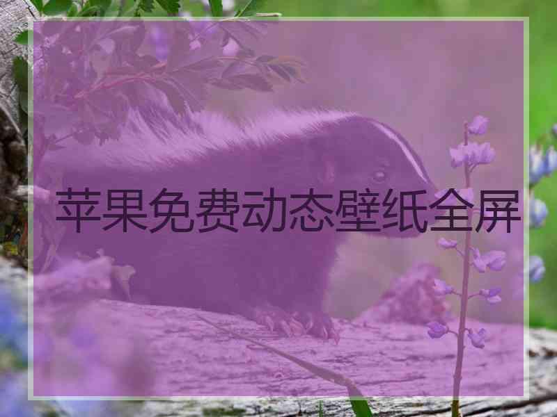 苹果免费动态壁纸全屏