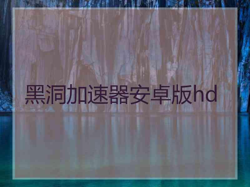 黑洞加速器安卓版hd