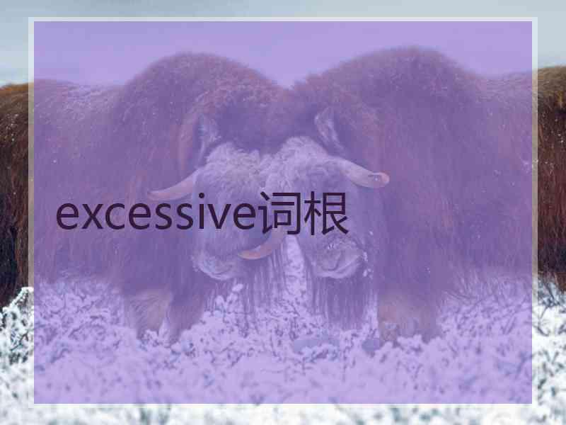 excessive词根