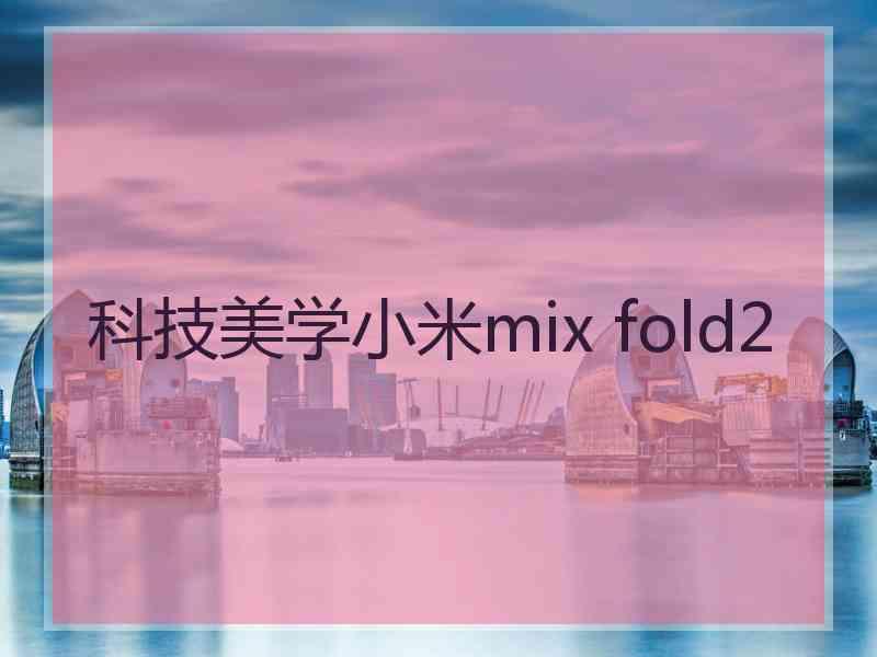 科技美学小米mix fold2