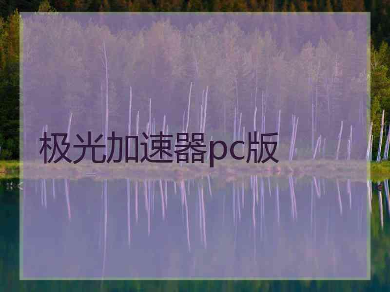 极光加速器pc版