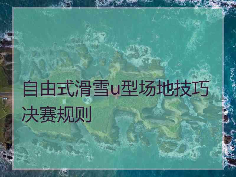 自由式滑雪u型场地技巧决赛规则