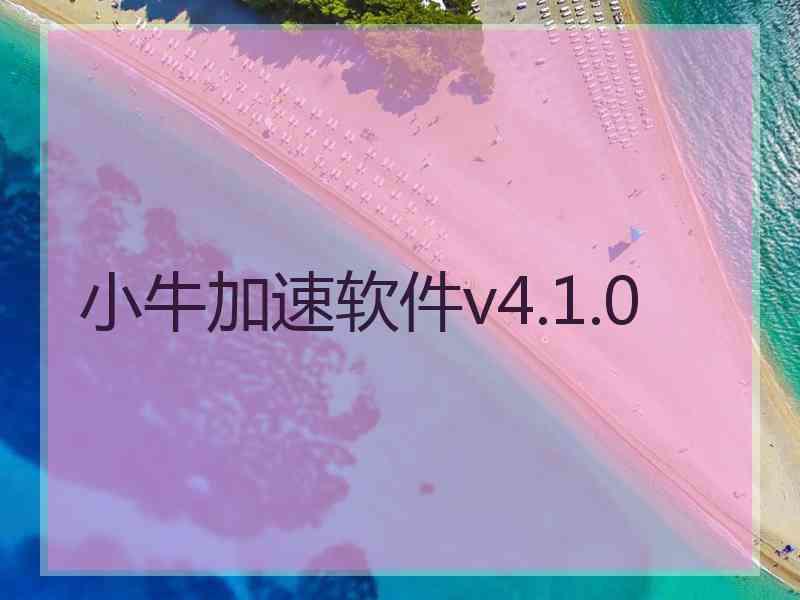 小牛加速软件v4.1.0